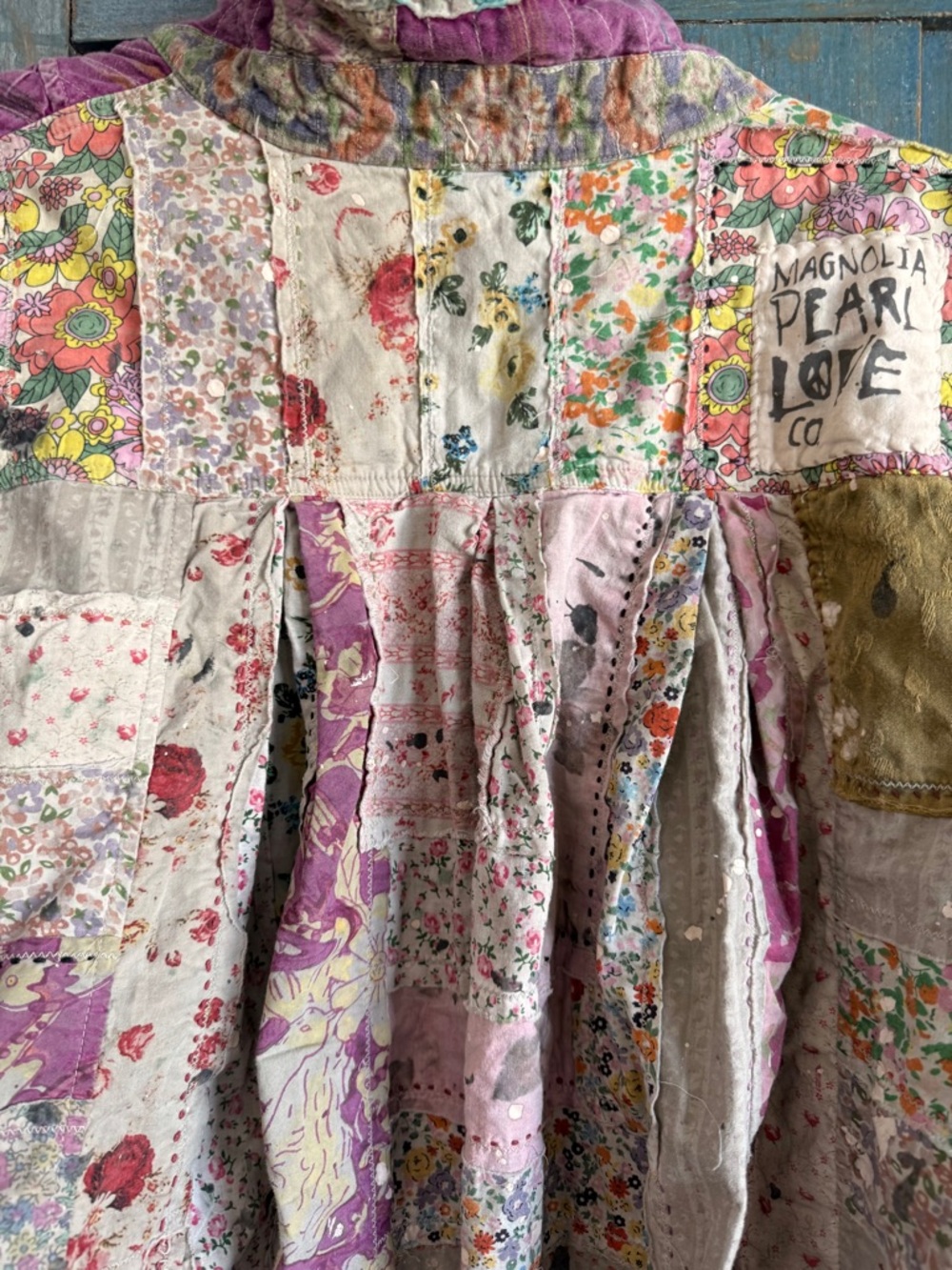 Magnolia Pearl Rare Reversible Patchwork
Baishan Overshirt Jacket Violet Gueliz - Picture 7 of 14